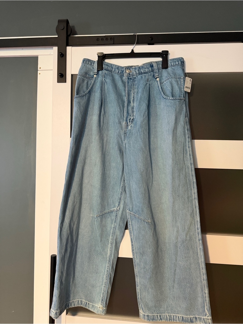 We The Free Light Blue Relaxed Wide-Leg Jeans